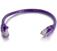 C2G Cable de conexión de Red de 2 m Cat6 sin blindaje y con Funda (UTP), Color púrpura - Cable de Red (Color púrpura, 2m, Cat6, U/UTP (UTP), 94g, Cat6)