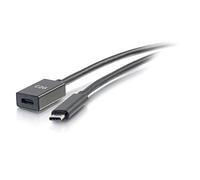 C2G Cable de extensión USB-C a C 3.1 (Gen 1) Macho a Hembra de 0,9 m (5 Gbps)