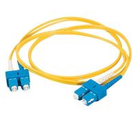 C2G Cable de fibra óptica de 3 m para aplicaciones Gigabit Ethernet SC/SC LSZH Duplex monomodo 9/125 SM fibra