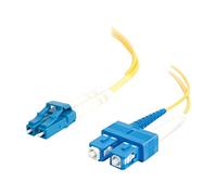 C2G Cable de fibra óptica de 7 m para aplicaciones Gigabit Ethernet LC/SC LSZH Duplex Multimodo 9/125 SM Fibra