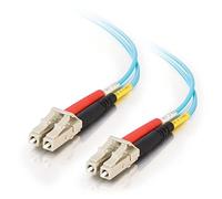 C2G Cable de fibra óptica/fibra óptica de 15 m para 10 Gb Base-SR y 10GBase-LRM LC/LC Duplex Multimodo 50/125 10Gb LSZH fibra
