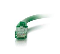 C2G Cable de conexión de Red de 3 m Cat5e sin blindaje y con Funda (UTP), Color Verde - Cable de Red (Color Verde, 3m, Cat5e, U/UTP (UTP))