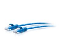 C2G Cable Ethernet ultrafino de 2.4 m (8 pies) CAT6A, ideal para usar con router, módem, Internet, cajas WiFi, Xbox, PS5, Smart TV, SKY Q, ofrece velocidades de Internet ultrarrápidas, color azul