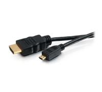C2G Cable HDMI a Micro HDMI de Alta Velocidad de 1,8 m con Ethernet - 4K 60Hz HDMI 2.0 Chapado en Oro