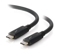 C2G Cable USB-C a USB-C Thunderbolt 3 de 100 W para entrega de energía y transferencia de datos adecuado para su uso con Galaxy S10, MacBook Pro, iPad Pro, Dell Latitude Google Pixel, Nexus, Huawei y