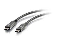 C2G Cable USB C de 0,9 m - USB 3.1 (3A) - Cable USB tipo C M/M - Negro - Cable USB - USB-C (M) a USB-C (M) - USB 3.1 Gen 1-3 A - 90 cm - Negro