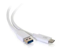 C2G Cable USB-C® Macho a USB-A Macho de 0,9 m, USB 3.2 Gen 1 (5 Gbps) Compatible con Samsung Galaxy S10, S9, MacBook, Huawei P10, P9, Sony XZ, HTC 10 y más