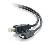 C2G Cables To Go 28858 - Cable USB 2.0 USB-C a USB-B Macho/Macho (3 pies) Thunderbolt 3, Tablet, Chromebook Pixel, Samsung Galaxy TabPro S, LG G6, Macbook