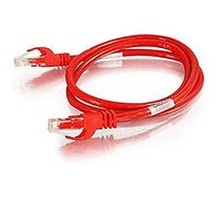 C2G Legrand - Cable de conexión Cruzado Cat6, Cable de conexión Cat6 sin blindaje, Cable Ethernet Cruzado Rojo, Cable Ethernet UTP sin enganches de 25 pies, 1 Unidad, 27865