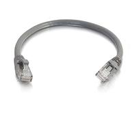C2G Cable de conexión de Red de 2 m Cat6 sin blindaje y con Funda (UTP), Color Gris - Cable de Red (Color Gris, 2 m, RJ-45, RJ-45, Gris)