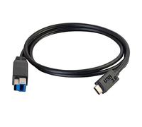 C2G USB 3.0, C - Standard B, 3m - Cable USB (C - Standard B, 3m, 3 m, USB C, USB B, 3.0 (3.1 Gen 1), Male connector / Male connector, Negro)