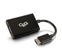 C2G VGA a HDMI, Adaptador HDMI, Adaptador de Audio estéreo, Negro, Cables para IR 41351