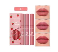 (C3-3PCS)6 Pieces Lip Gloss Stain Long Lasting Liquid Lipstick Fashion Makeup Cosmetics Easy Apply Non-Stick Cup Waterproof Lip Gloss