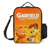 c3026 Loncheras The Garfield Show con paneles laterales expandibles, capacidad ajustable de 4 a 6 litros,