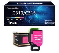 C310 C315 Cartuchos de Tóner de Alta Capacidad Compatibles con los Números 006R04356 006R04357 006R04358 006R04359 para Xerox C310 C310DNI C310DNIM Impresoras,Magenta-1 Pack