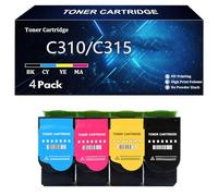 C310 C315 Cartuchos de Tóner de Alta Capacidad Compatibles con los Números 006R04356 006R04357 006R04358 006R04359 para Xerox C310 C310DNI C310DNIM Impresoras,4 Color-4 Pack