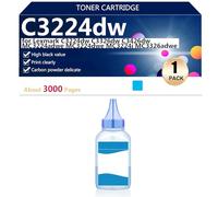 C3224 Recarga de Cartucho de Tóner en Polvo de Alta Capacidad Compatible para Lexmark C3224dw C3326dw C3426dw MC3224adwe Impresoras, con Diversas Especificaciones Disponibles,Cyan
