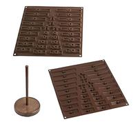 C3D Molde de Silicona para Chocolate para Preparar un arbol de Navidad, Color marrón