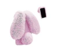 (C4) Case For Motorola Moto G22 Cute Fluffy Bunny Furry Rabbit Fur Plush Cover Ball Protective Cute Toy Girls Compatible With Motorola Moto G22 Case