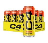 C4 Original - Bebida energética gaseosa con cafeína - No contiene azúcar - Ideal para preentrenamiento - Orange Slice - 500 ml - Pack de 12 unidades