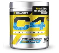 C4 Original Pre Workout Powder, Chicle, 30 porciones | Bebida energética en polvo para preentrenamiento Zero Sugar con 150 mg de cafeína, 1500 mg de monohidrato de creatina, 1600 mg de beta alanina