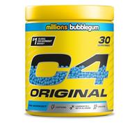 C4 Original Pre Workout Powder, Chicle, 30 porciones | Bebida energética en polvo para preentrenamiento Zero Sugar con 150 mg de cafeína, 1500 mg de monohidrato de creatina, 1600 mg de beta alanina