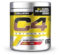 C4 Original Pre Workout Powder, Cola, 30 porciones | Bebida energética en polvo para preentrenamiento Zero Sugar con 150 mg de cafeína, 1500 mg de monohidrato de creatina, 1600 mg de beta alanina