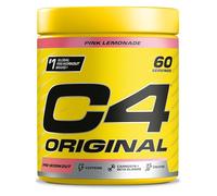 Cellucor Suplemento preentrenamiento C4 Original 150 mg cafeína Limonada rosa 60 raciones