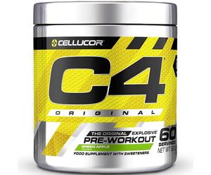 C4 Original - Suplemento en polvo para preentrenamiento - Manzana verde | Bebida energética para antes de entrenar | 150 mg de cafeína + beta alanina + monohidrato de creatina | 60 raciones