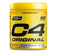 C4 Original - Suplemento en polvo para preentrenamiento - Piña | Bebida energética para antes de entrenar | 150 mg de cafeína + beta alanina + monohidrato de creatina | 60 raciones