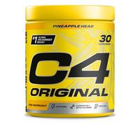 C4 Original - Suplemento en polvo para preentrenamiento - Piña | Bebida energética para antes de entrenar | 150 mg de cafeína + beta alanina + monohidrato de creatina | 30 raciones