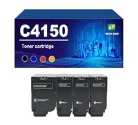 C4150 Cartucho De Tóner Compatible para Lexmark 24B6519, 24B6516, 24B6517 Y 24B6518. Funciona con La Impresora C4150 Y Rinde hasta 16000/10000 Páginas,4 Colors-1 Set