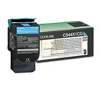 C544X1CG Lexmark C544N Cartucho de Tóner cian