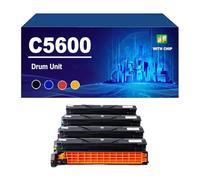 C5600 Unidad De Tambor Compatible con La Impresora para Oki C5600 Apta para Los Modelos C5600dn C5600n C5700dn C5700n C5650n C5750n,4 Colors-1 Set