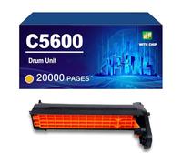 C5600 Unidad De Tambor Compatible con La Impresora para Oki C5600 Apta para Los Modelos C5600dn C5600n C5700dn C5700n C5650n C5750n,Yellow-1 Pack