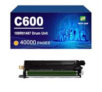 C600 Unidad De Tambor Compatible con La Impresora para Xerox VersaLink C600 C605, Tambor De Imagen con Capacidad para 40000 Páginas,Yellow-1 Pack
