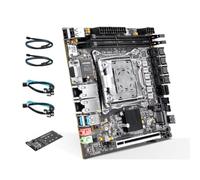 C612 Mini ITX NAS Motherboard for Xeon E5 V3/V4, Dual 10GbE X550 LAN, 2X ECC DDR4 Up to 128GB, Support 10 SATA3.0 and 4 NVMe, PCIe Bifurcation x16, Compatible with TrueNAS Unraid Proxmox
