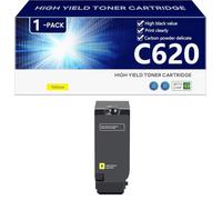 C620 006R04616 006R04617 006R04618 006R04619 Cartucho de Tóner para Xerox VersaLink C620 C625 Impresoras, para Escuelas, Hospitales y Bancos, 8000 Páginas,Yellow-1 Pack