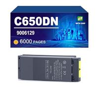C650DN Cartucho De Tóner Compatible con Impresoras para Oki C650DN, Rendimiento De hasta 7000/6000 Páginas,Yellow-1 Pack