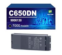 C650DN Cartucho De Tóner Compatible con Impresoras para Oki C650DN, Rendimiento De hasta 7000/6000 Páginas,Black-1 Pack