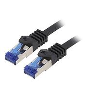 C6A063S Patch cord S/FTP 6a Line Cu LSZH negro3 metros26AWG -20-75°C LOGILINK