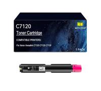 C7120 Cartucho de tóner compatible 006R01824 006R01825 006R01826 006R01827 | Reemplazo de cartuchos de tóner C7120 impresora para Xerox Versalink C7120 C7125 C7130, con chip(Magenta)