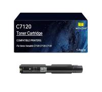 C7120 Cartucho de tóner compatible 006R01824 006R01825 006R01826 006R01827 | Reemplazo de cartuchos de tóner C7120 impresora para Xerox Versalink C7120 C7125 C7130, con chip(Black)