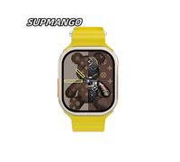 (C800 Amarillo) C800 Nuevo WatchUltra Reloj inteligente conectado por Bluetooth Reloj deportivo Llamada
