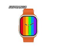 (C800 Naranja) C800 Nuevo WatchUltra Reloj inteligente con Bluetooth conectado Reloj deportivo Llamada multipropósito