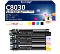 C8030 Cartuchos de Tóner de Alto Rendimiento para Xerox AltaLink C8030 C8035 C8045 C8055 C8070 Impresoras, 26000 Páginas,BCMY-1 Pack