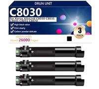 C8030 Cartuchos de Tóner de Repuesto para Xerox AltaLink C8030 C8035 C8045 C8055 C8070 Impresoras, para Escuelas Hospitales Bancos,Black-3 Pack