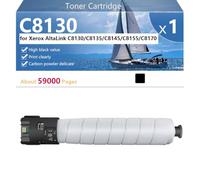 C8130 Cartucho de Tóner de Alto Rendimiento Compatible para Xerox AltaLink C8130 C8135 C8145 C8155 C8170 Impresoras, Nítidas y Claras,Black-1 Pack