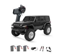 C8801-YW Escala 1/18 4WD All-Terrain RC Rock Crawler para adultos | Camión monstruo eléctrico todoterreno de 2.4 GHz con luces LED, motor de alto par, resistente al agua ESC