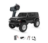 C8801-YW Escala 1/18 4WD All-Terrain RC Rock Crawler para adultos | Camión monstruo eléctrico todoterreno de 2.4 GHz con luces LED, motor de alto par, resistente al agua ESC